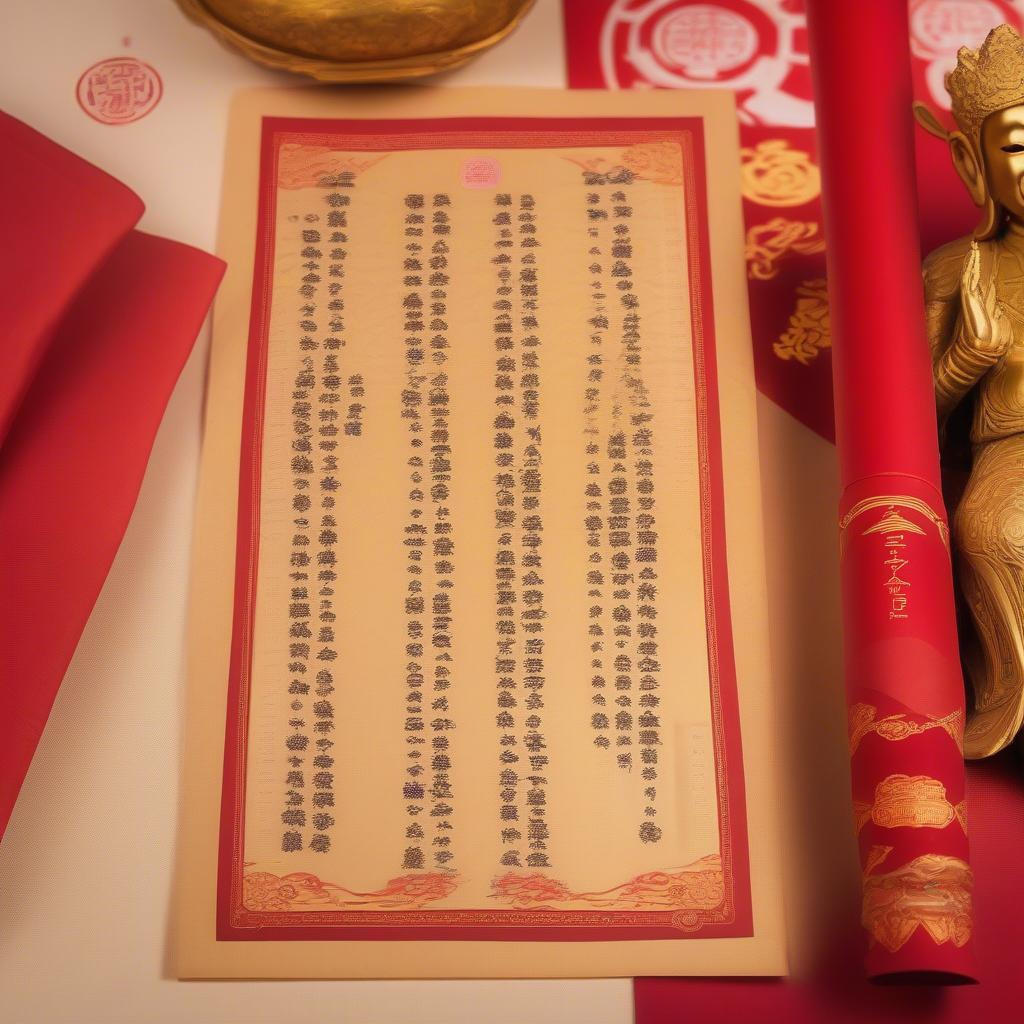 Bài cúng Vía Thần Tài chuẩn bị sẵn