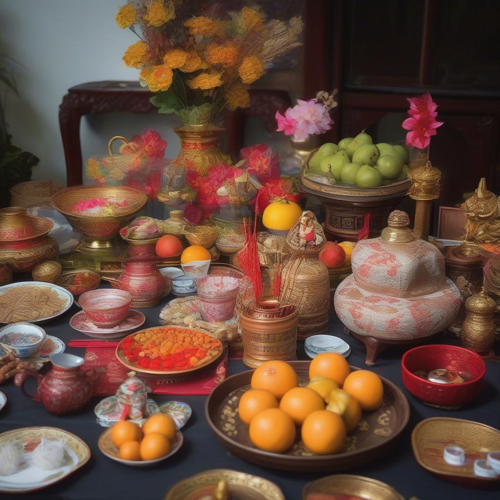 Lễ vật cúng bài thần tài