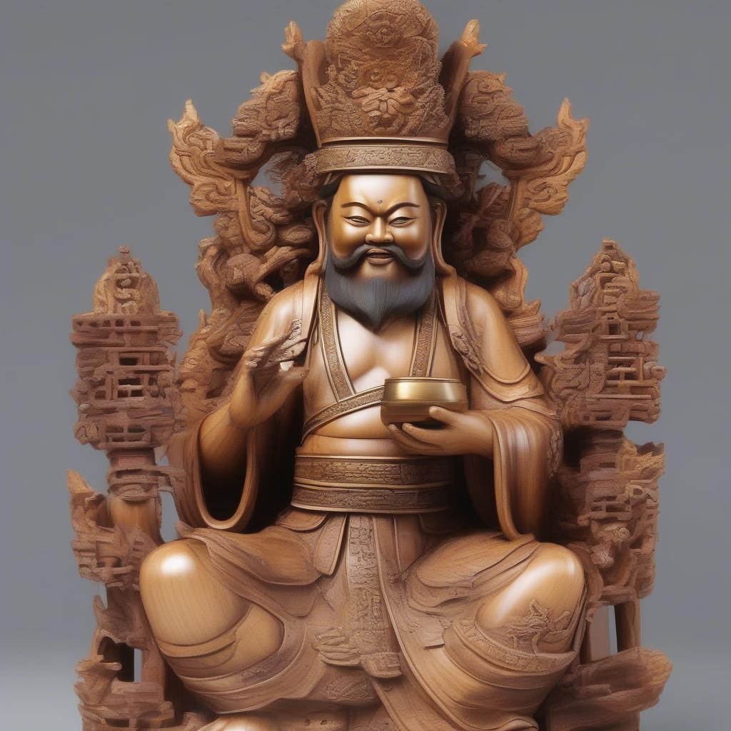 Tượng Thần Tài Gỗ Hương: Mang Tài Lộc Vào Nhà